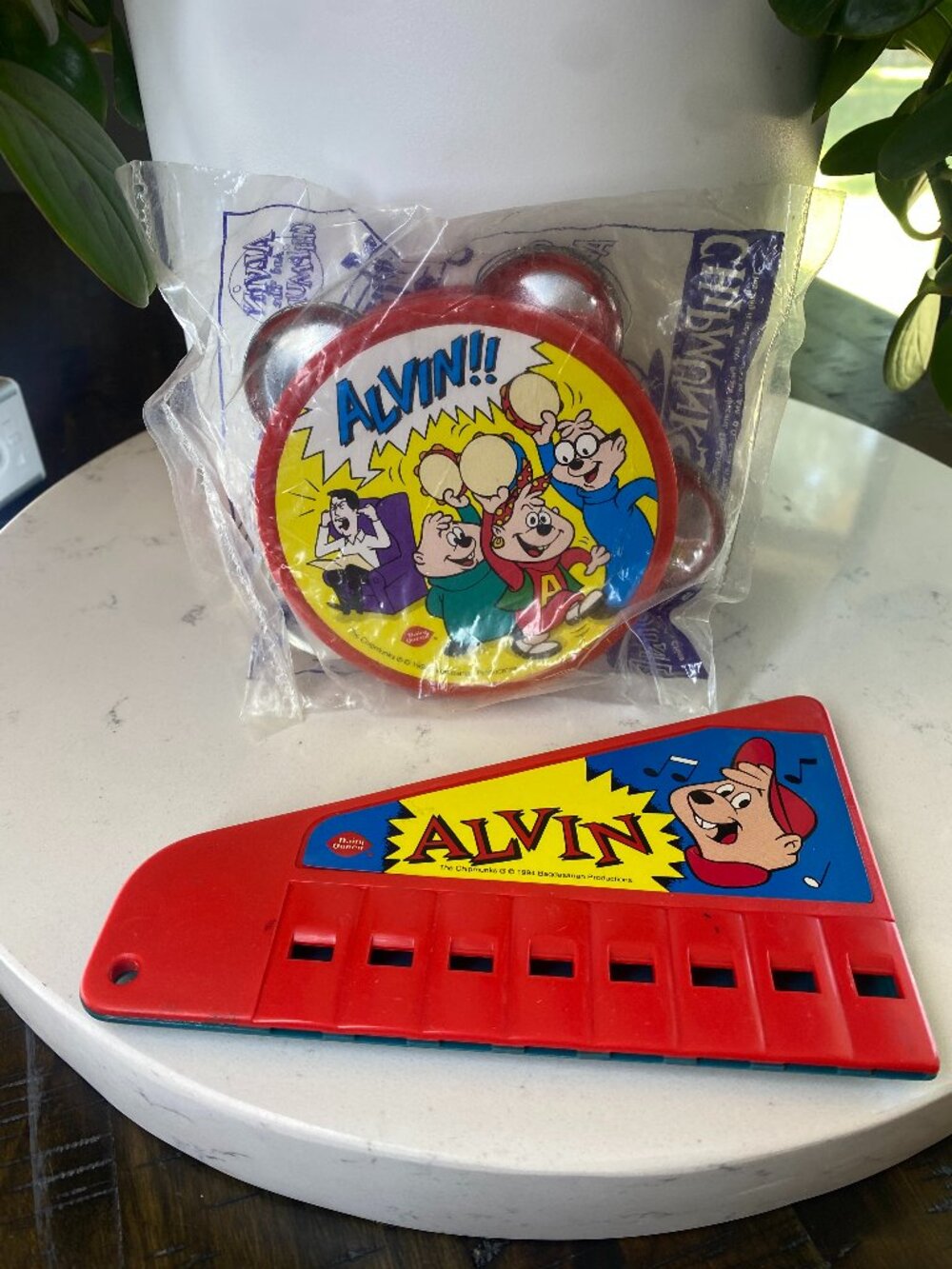 Vtg 1994 Dairy Queen Alvin and the Chipmunks Music Makers Lot Tambourine